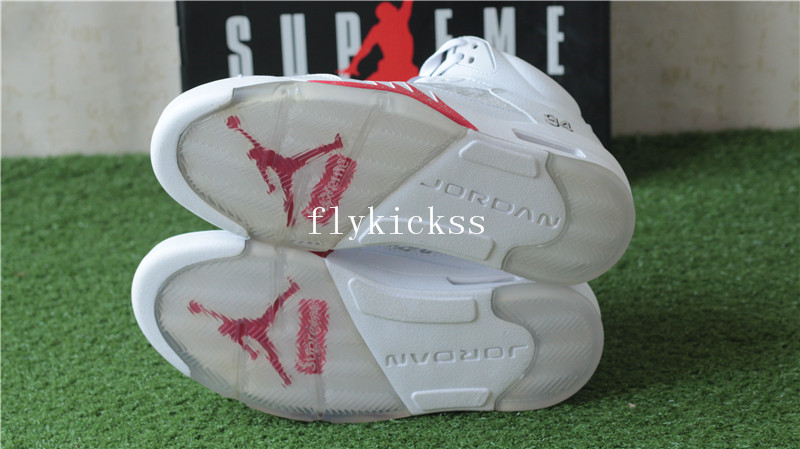 Air Jordan 5 Retro Supreme White